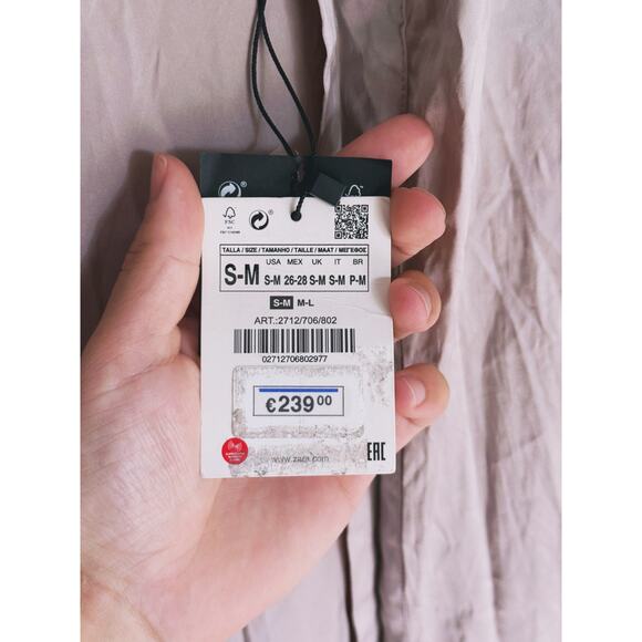 NWT Zara Lingerie Silk Kimono Long Robe Dressing Gown Small Luxury Elegant Sexy - Picture 5 of 10